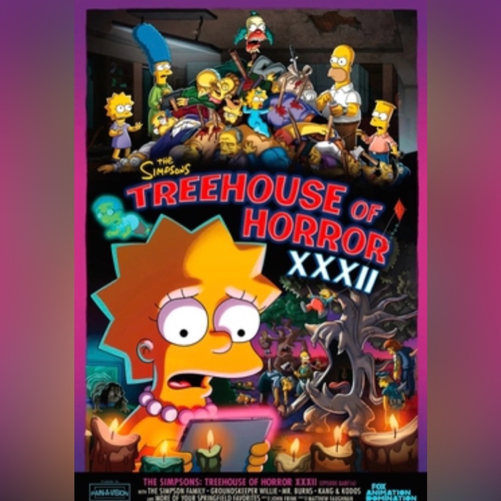 The Simpsons Treehouse of Horror XXXII Poster 27x40